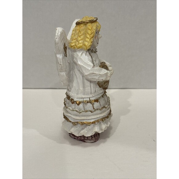 Such A Sweet 4.5" Resin Angel with Heart Decor - Picture 3 of 9